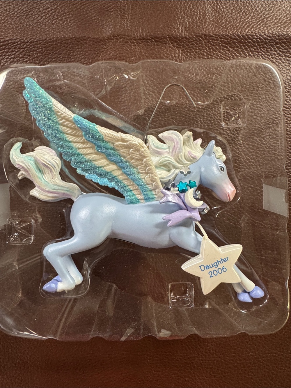 Blue Pegasus Ornament - Daughter 2006
